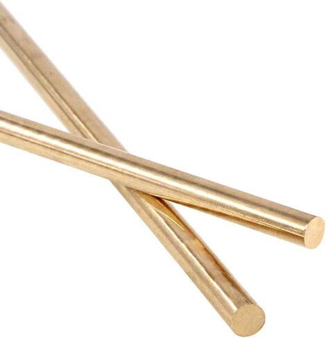 Glarks 2Pcs 6mm x 356mm Brass Straight Solid Round Rod Lathe Bar Stock for DIY RC Model Car, RC Helicopter Airplane, Model Ship (6mmx356) in Saudi Arabia