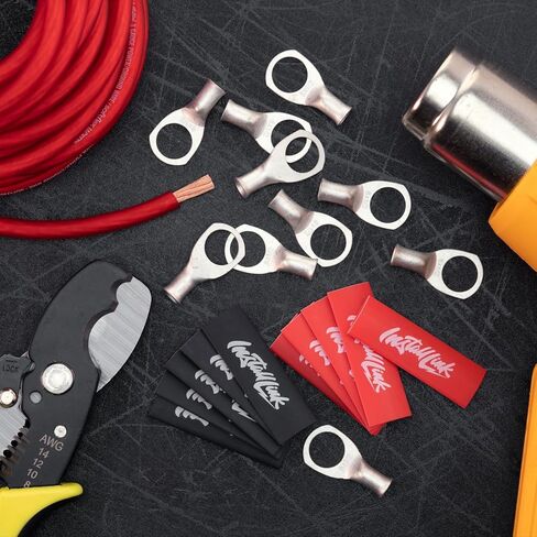 عروات نحاسية معلبّة بقياس 8 AWG (1/2 بوصة) مع انكماش حراري، 10 عبوات عن طريق رابط التثبيت in Kuwait