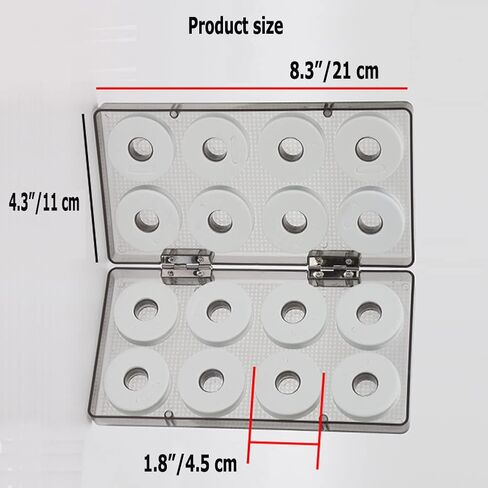 16 قطعة من بكرات الصيد الإسفنجية لتخزين خط الصيد مقاس 1.7 بوصة لوحات لف دائرية معدات صيد الأسماك المتطايرة لملحقات التخزين المنظم in Kuwait