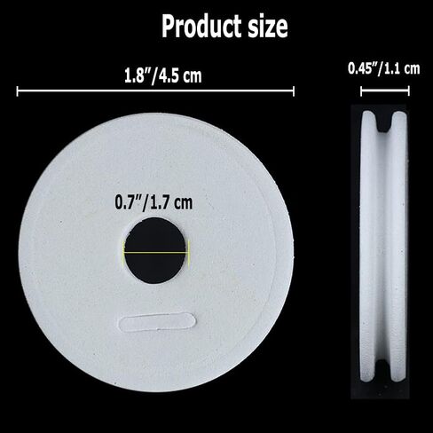 16 قطعة من بكرات الصيد الإسفنجية لتخزين خط الصيد مقاس 1.7 بوصة لوحات لف دائرية معدات صيد الأسماك المتطايرة لملحقات التخزين المنظم in Kuwait