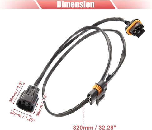 X AUTOHAUX Radiator Cooling Fan Wiring Harness Wire Harness for Dodge Charger Magnum 2006-2008 for Chrysler 300 2005-2008 Replacement 5137716AB 5137716AA in Saudi Arabia