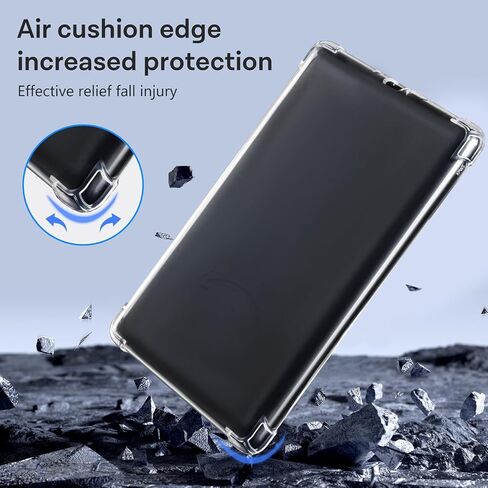 CoBak Clear Case and 3 Pcs Screen Protector for 6.8" All-New Kindle Paperwhite 11th Gen 2021 & Signature Edition - Lightweight, Scratch-Proof Silicone Back Cover, Clear in Saudi Arabia