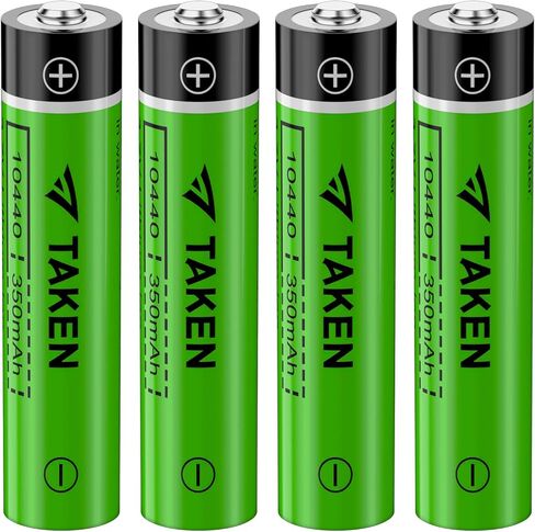 10440 Lithium ion Batteries, 4 Pack Rechargeable 3.7v Battery for Flashlight in Kuwait