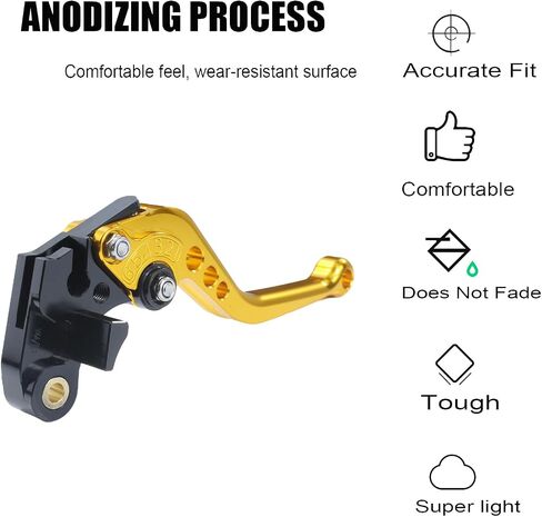 CNC Aluminum Motorcycle Short Brake Clutch Levers Lever Handle for GSXR600 2006-2022 GSXR750 2006-2022 GSXR1000 2005-2006 GSXR1000 2009-2022 GSX-S1000/F/S/ABS 2015-2022 Motorbike in Saudi Arabia