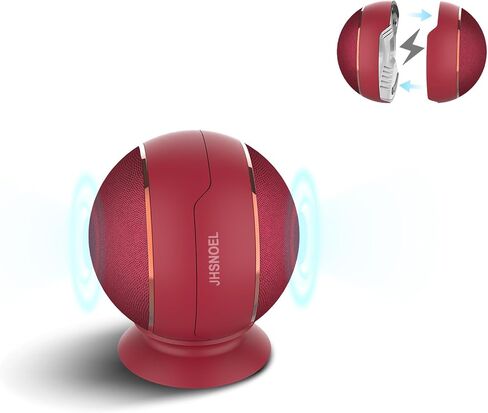 Portable Bluetooth Speaker - 360°Loud Sound, Bluetooth 5.3, TWS Stereo Sound, Magnetic Speaker, TWS Pairing,15H Playtime, Compact Mini Size, Creative Gifts - Wine Red in Saudi Arabia