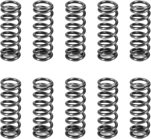 Yinpecly Compressed Spring,Spring Steel Small Coiled Extension Spring for Ball Pen Wire Dia 1.2mm OD 12mm Length 50mm 10Pcs in Saudi Arabia