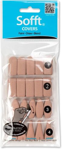 أغطية إسفنجة مختلطة من PanPastel Soft Tool 62100 - عبوة من 40 قطعة من ألوان الباستيل الفنية in Saudi Arabia