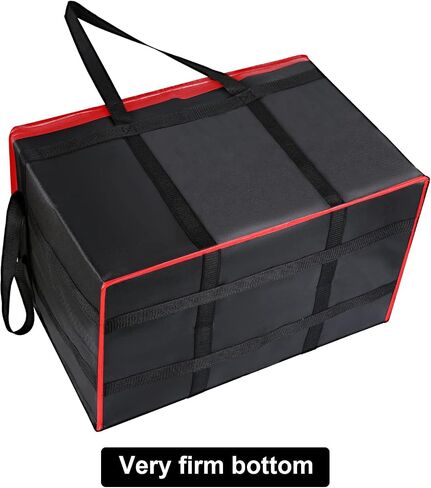 10 Pack Black Red Insulated Food Delivery Bag Cooler Bags Keep Food Warm Catering Therma for doordash Catering Cooler Bags Keep Food Warm Catering Therma for doordash Catering Shopper hot XXXL black in Saudi Arabia
