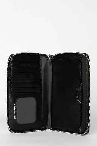 Grateful Dead Wallet, Zip Around, Dancing Bears Black Multi Color, Vegan Leather in Saudi Arabia