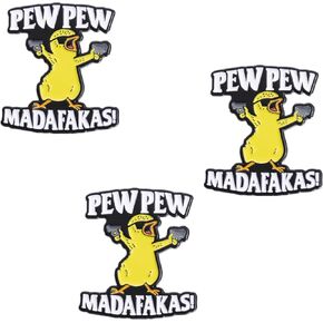 3Pcs Funny Cowboy Duck Enamel Pin, Novelty Cartoon Cute Pins for Hats, Backpacks, Bags and Lanyards in Kuwait