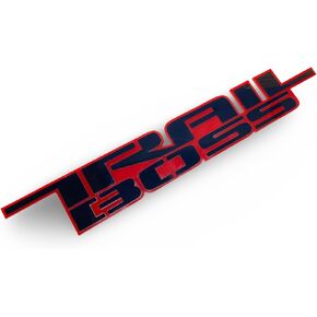 شعار BDTrims 1/8 من الأكريليك السميك Trail BOSS بجانب السرير متوافق مع 2019-2024 Silverado (أسود مع مخطط أحمر) in Kuwait