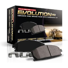 Power Stop Front Brake Kit For Hyundai Azera 2012-17 |Sonata 2011-15 |Kia Optima 2011-16 - Ceramic Brake Pads With Installation Hardware, 17-1445 in Saudi Arabia