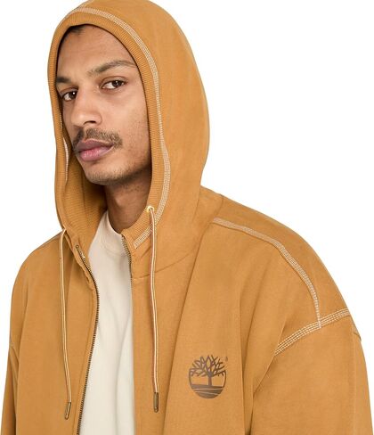 Timberland Men's Leather Badge Crewneck Sweatshirt in Saudi Arabia