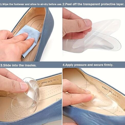 Arch Support Insoles for Flat Feet – Gel Arch Inserts for Plantar Fasciitis & Foot Pain Relief – Self-Adhesive High Arch Pads for Shoes & Sandals (3 Pairs) in Saudi Arabia