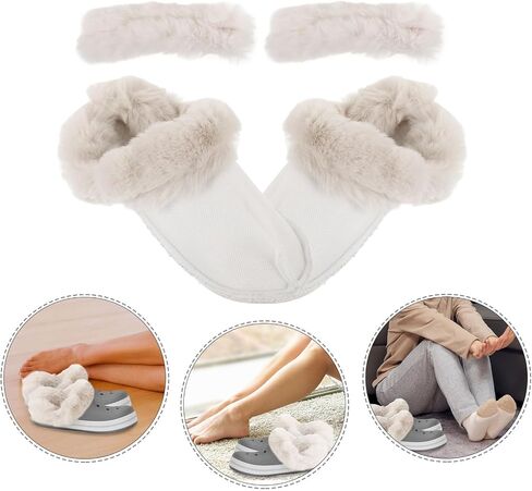1set Shoe Inserts Detachable Plush Liners for Comfortable Insulation for Hole Shoes and Slippers Soft Removable and Washable Footwear in Saudi Arabia