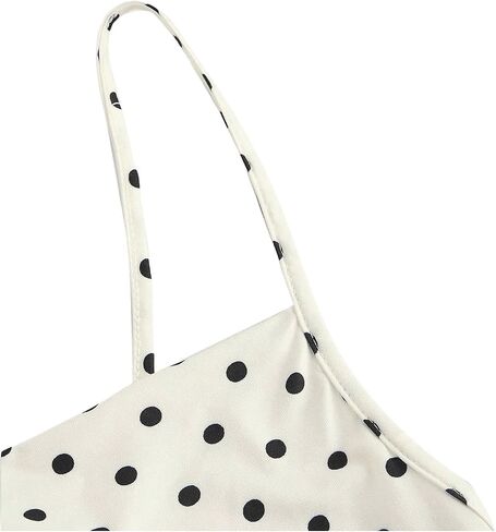 SOLY HUX Women's Polka Dots Elegant Midi Dress Sleeveless Bodycon Fishtail Evening Cocktail Dresses in Saudi Arabia