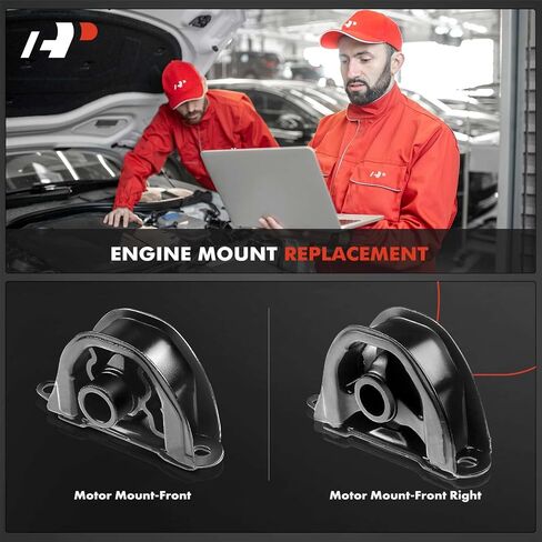 A-Premium 2PCS Front and Front Right Engine Motor Mount Set Compatible with Honda CR-V 1998-2001, Civic 1999-2000 & Acura Integra 1994-2001, Manual Transmission in Saudi Arabia