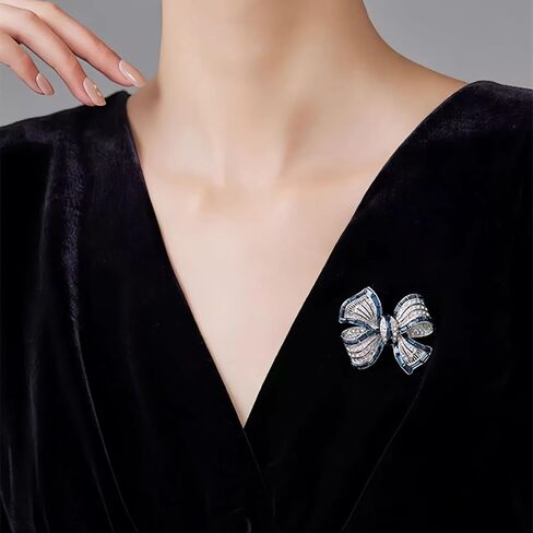 Elegant Leaf-shaped Crystal Brooch, Perfect for Any Occasion，Rose Gold/Silver in Saudi Arabia