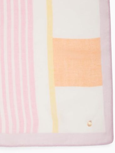 Anne Klein Stripe Oblong Pashmina Shawl Wrap Scarf, Pink in Saudi Arabia