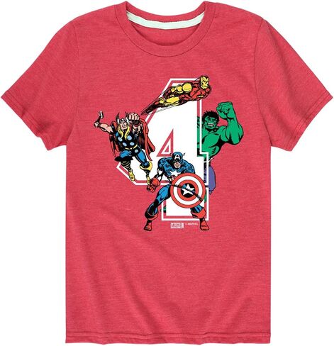 تي شيرت Marvel The Avengers - عيد الميلاد 4 - بأكمام قصيرة للأطفال والشباب in Kuwait