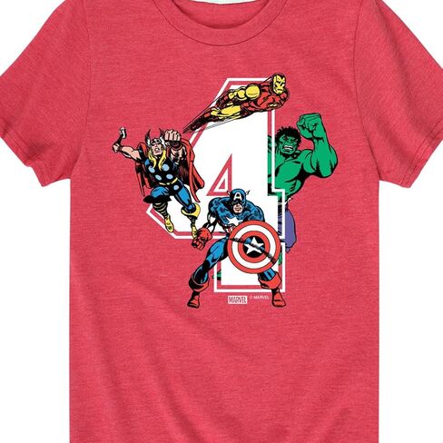 تي شيرت Marvel The Avengers - عيد الميلاد 4 - بأكمام قصيرة للأطفال والشباب in Kuwait