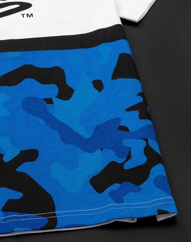 PlayStation Kids T-Shirt Camo Boys Blue White Logo Game Short Sleeve Top in Saudi Arabia
