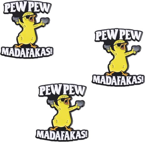 3Pcs Funny Cowboy Duck Enamel Pin, Novelty Cartoon Cute Pins for Hats, Backpacks, Bags and Lanyards in Kuwait