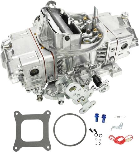 Carburetor 1906 AVS2 650 CFM with Electric Choke Compatible with 1906 AVS2 Series 650CFM Carburetor 4 Barrel Annular Booster Satin Finish Square Bore in Saudi Arabia