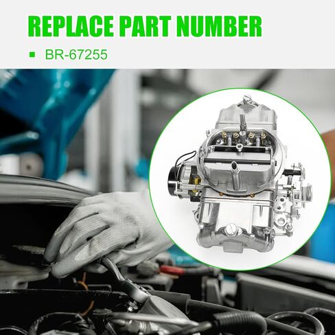 Carburetor 1906 AVS2 650 CFM with Electric Choke Compatible with 1906 AVS2 Series 650CFM Carburetor 4 Barrel Annular Booster Satin Finish Square Bore in Saudi Arabia