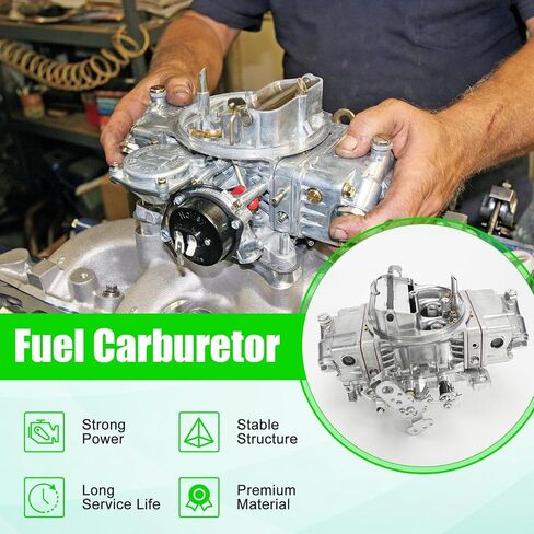 Carburetor 1906 AVS2 650 CFM with Electric Choke Compatible with 1906 AVS2 Series 650CFM Carburetor 4 Barrel Annular Booster Satin Finish Square Bore in Saudi Arabia
