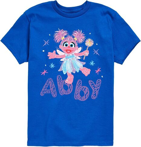 Sesame Street - Scribble Abby Cadabby - Toddler and Youth Short Sleeve Graphic T-Shirt in Kuwait
