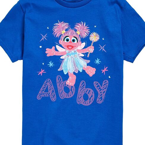 Sesame Street - Scribble Abby Cadabby - Toddler and Youth Short Sleeve Graphic T-Shirt in Kuwait