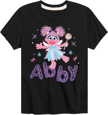 Sesame Street - Scribble Abby Cadabby - Toddler and Youth Short Sleeve Graphic T-Shirt in Kuwait