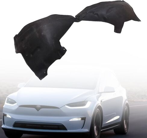 SecosAutoparts Fender Line Wheel Splash Guard Shield جانب الركاب الأمامي متوافق مع Tesla Model X 2016-2021 استبدال # 1034250-00-H، 103425000H الجانب الأيمن عجلة الحاجز بطانة سبلاش شيلد in Saudi Arabia