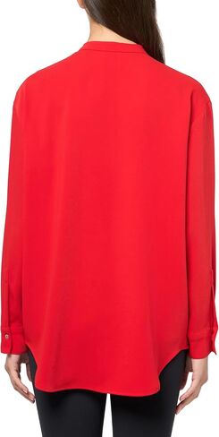 Calvin Klein Women's Crepe Relaxed Button-Down Shirt in Saudi Arabia