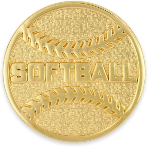 PinMart's Gold Softball Letterman Jacket Pin in Saudi Arabia