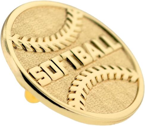 PinMart's Gold Softball Letterman Jacket Pin in Saudi Arabia