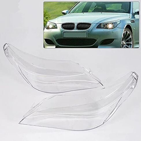 PIT66 Headlight Headlamp Clear Lens Cover Compatible with BMW 5 E60 E61 525i 530i 545i 550i 2Pcs in Saudi Arabia