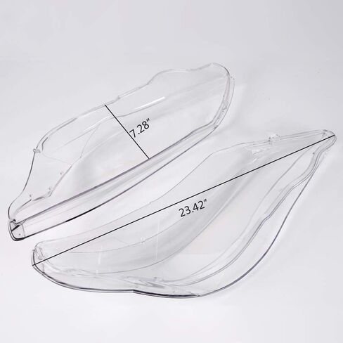 PIT66 Headlight Headlamp Clear Lens Cover Compatible with BMW 5 E60 E61 525i 530i 545i 550i 2Pcs in Saudi Arabia