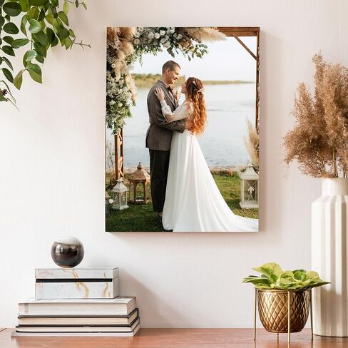GagetElec Custom Canvas Prints with Your Photos,Photo Prints & Customized Picture Canvas Wall Art Decoration for Bedroom,Living Room,Christmas & Thanksgiving Gifts (8L x 10W) in Saudi Arabia