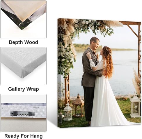GagetElec Custom Canvas Prints with Your Photos,Photo Prints & Customized Picture Canvas Wall Art Decoration for Bedroom,Living Room,Christmas & Thanksgiving Gifts (8L x 10W) in Saudi Arabia