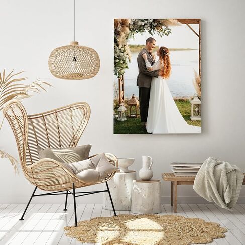 GagetElec Custom Canvas Prints with Your Photos,Photo Prints & Customized Picture Canvas Wall Art Decoration for Bedroom,Living Room,Christmas & Thanksgiving Gifts (8L x 10W) in Saudi Arabia