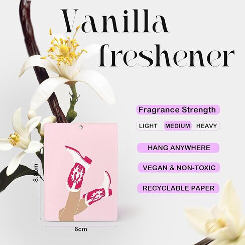 Cute Pink Western Howdy Car Air Freshener, Preppy Hot Pink Cowgirl Boots Bull Skull Air Freshener Hanging 3 Pcs for Cars Closet Drawer, Car Accessories Mirror Decor for Women(Vanilla Scent) in Saudi Arabia