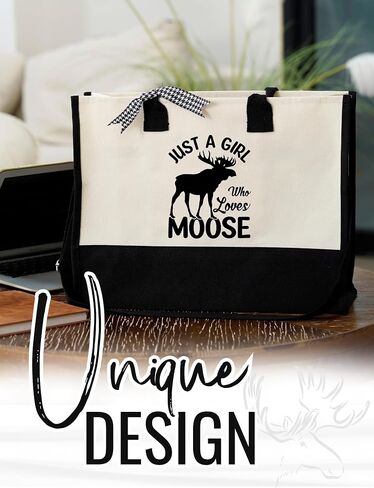 هدايا InnoBeta Moose، حقيبة حمل قماشية مع سحاب إغلاق علوي وحزام كتف لأعياد الميلاد والكريسماس وكل مناسبة خاصة in Saudi Arabia