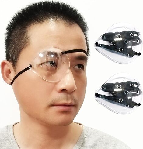 4Pack Eye Shield After Cataract Surgery,3D Protective Eye Shield for Sleeping,Clear Eye Patch Cataract Eye Shield After Surgery with Extended Elastic Strap Longer for Adults in Saudi Arabia