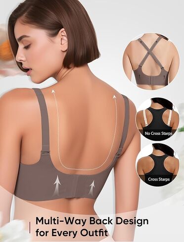 حمالات الصدر للنساء لا حمالات لاسلكية تحت الأسلاك مع الدعم والرفع سلسا سلسة تغطية كاملة tshirt صدرية in Kuwait