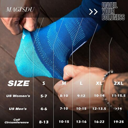 ميرينو الصوف ضغط الركبة عالية الجوارب 2 أزواج 15-20 ملم زئبق وسادة الرطوبة فتل المشي لمسافات طويلة ممرضة السفر in Kuwait