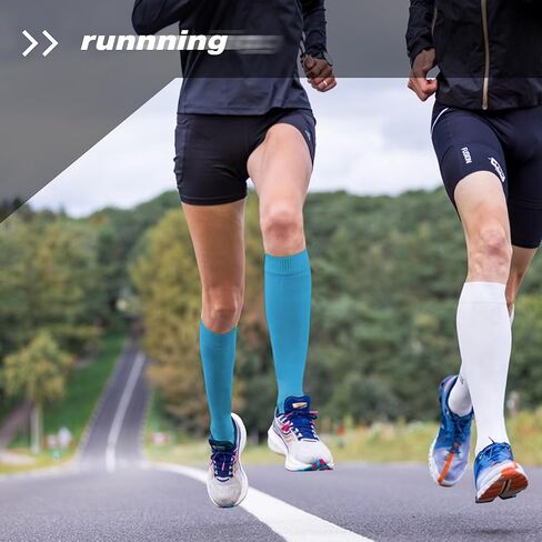 ميرينو الصوف ضغط الركبة عالية الجوارب 2 أزواج 15-20 ملم زئبق وسادة الرطوبة فتل المشي لمسافات طويلة ممرضة السفر in Kuwait