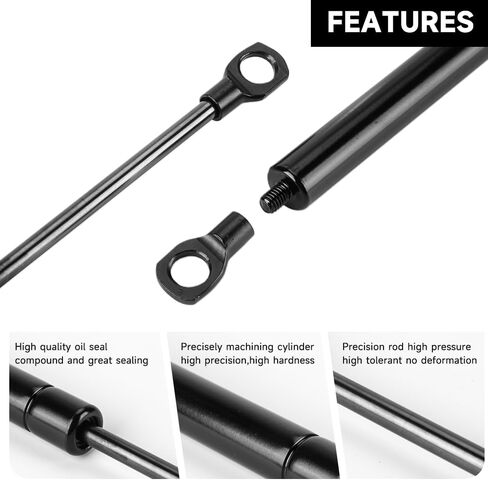 10 Inch 24Lbs/107N Universal Lift Supports Struts Shocks Gas Spring Black - Compatible for RV Car Boat Bus - Set of 2 in Saudi Arabia