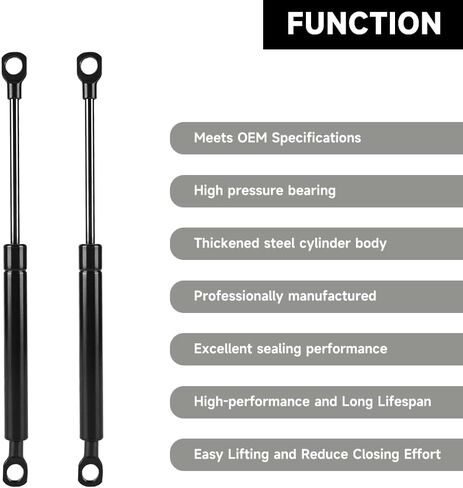 10 Inch 24Lbs/107N Universal Lift Supports Struts Shocks Gas Spring Black - Compatible for RV Car Boat Bus - Set of 2 in Saudi Arabia
